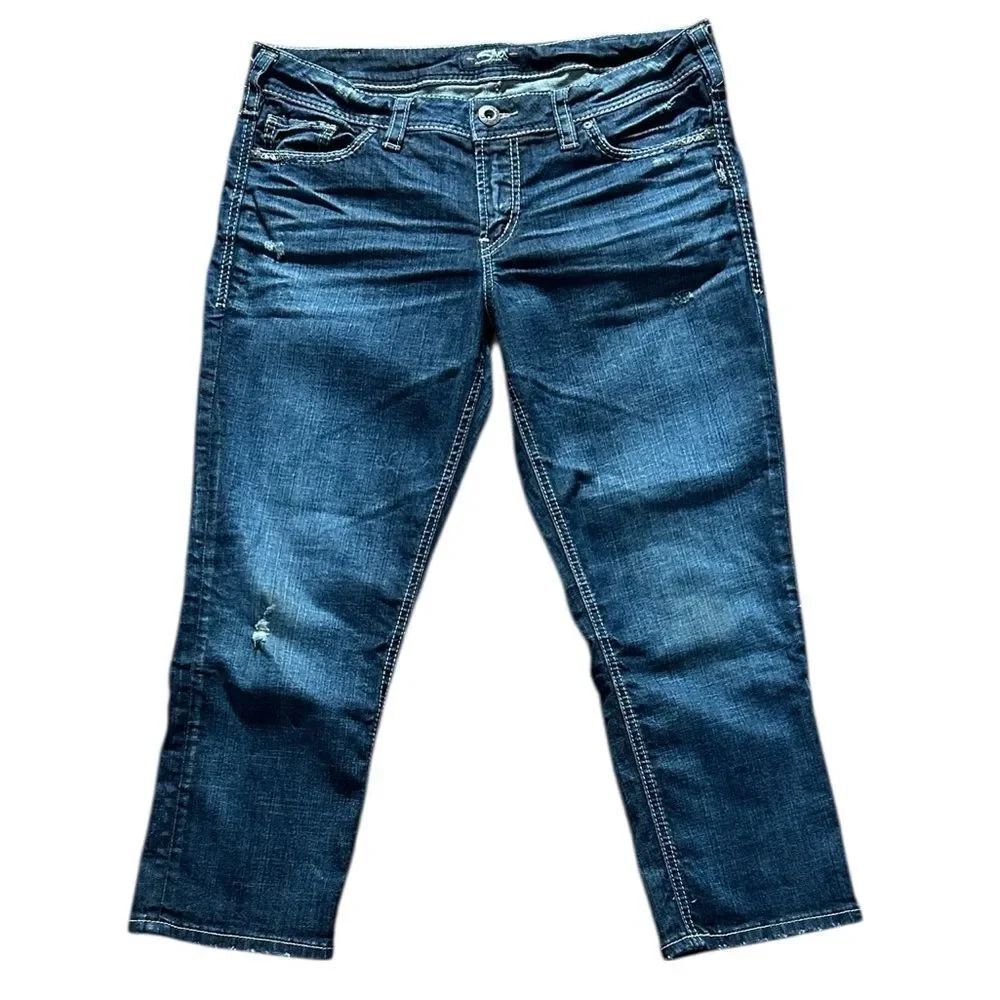 Silver Elyse Capri Jeans